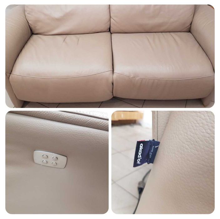 Кожаный диван-реклайнер, электро  Himolla б/у (210503).