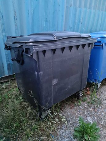 kosz na śmieci 1100L pojemnik na odpady czarny 1szt Wrocław przy A8