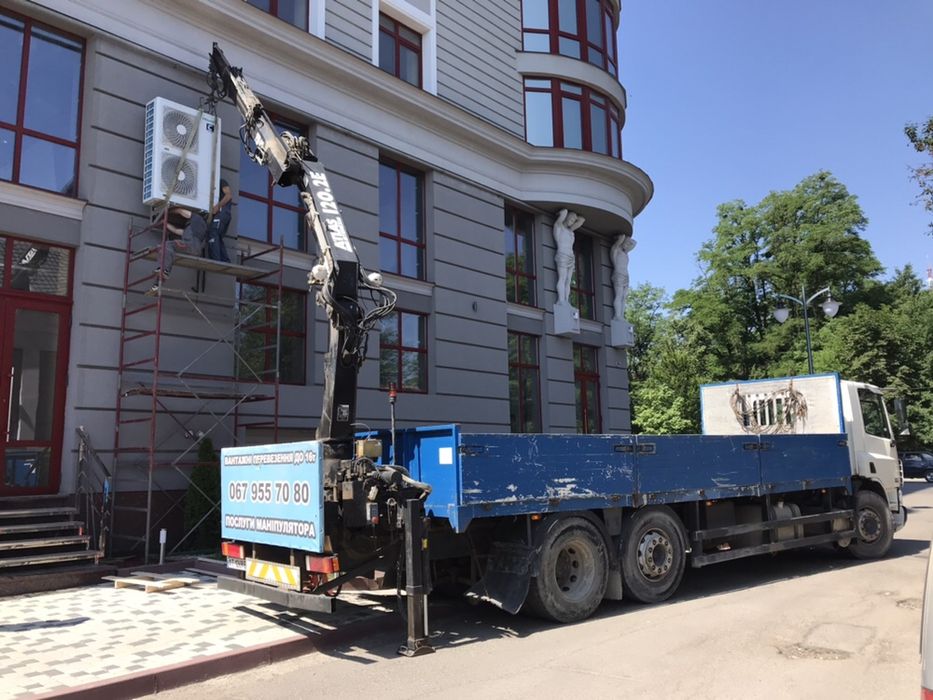 Вантажні перевезення до 12т. Послуги крана-маніпулятора.