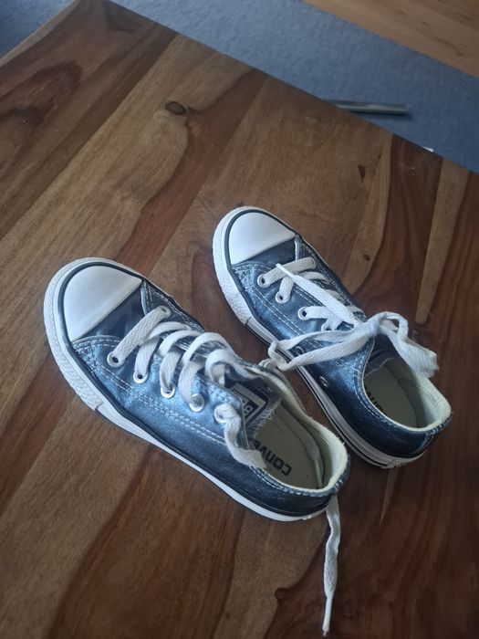 All star azul metalico , tamanho 29