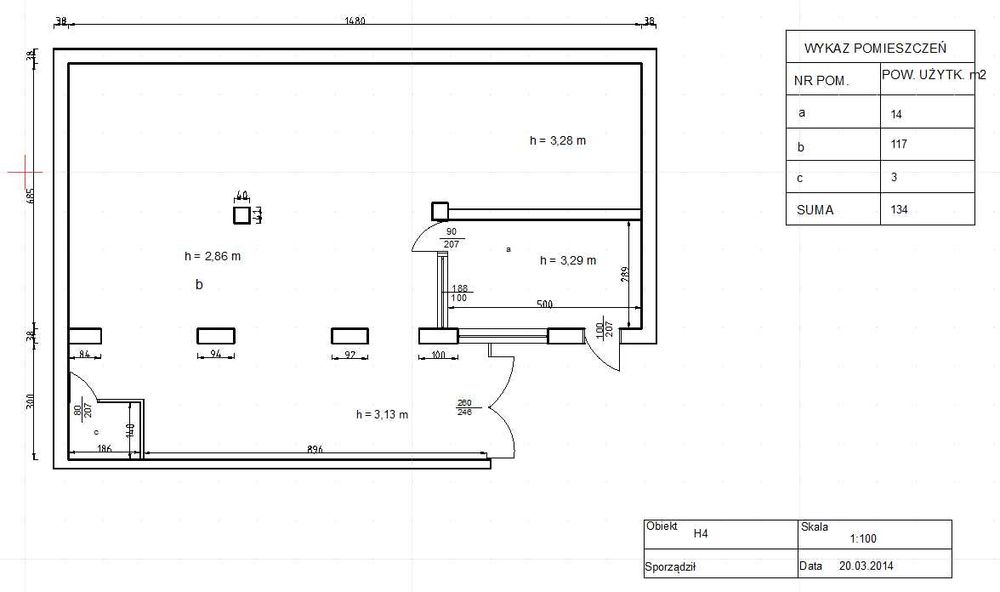 Lokal magazynowy 134 m2