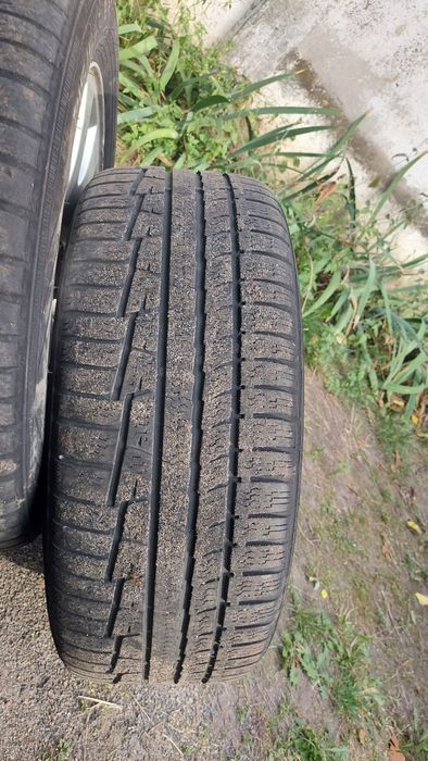 Диски оригіна Audi 5/112/16 ET46 4шт з гумою Nokian зима