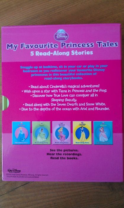 Disney: My Favourite Princess Tales - 5 ang. książeczek + płyta CD