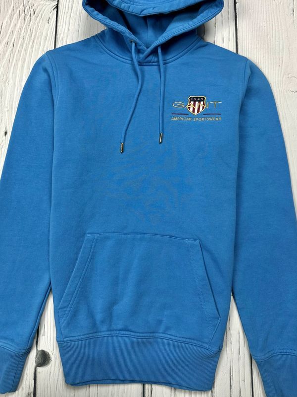 Gant Archive Shield Bluza z Kapturem Hoodie Męska Logowana r. S