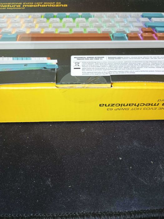 Klawiatura Gamingowa Mechaniczna Tracer Gamezone Evo3 Hotswap 63 Biała