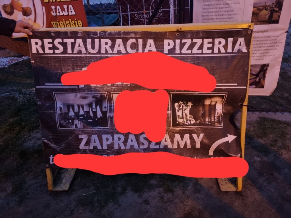 Konstrukcja stelaż pod baner