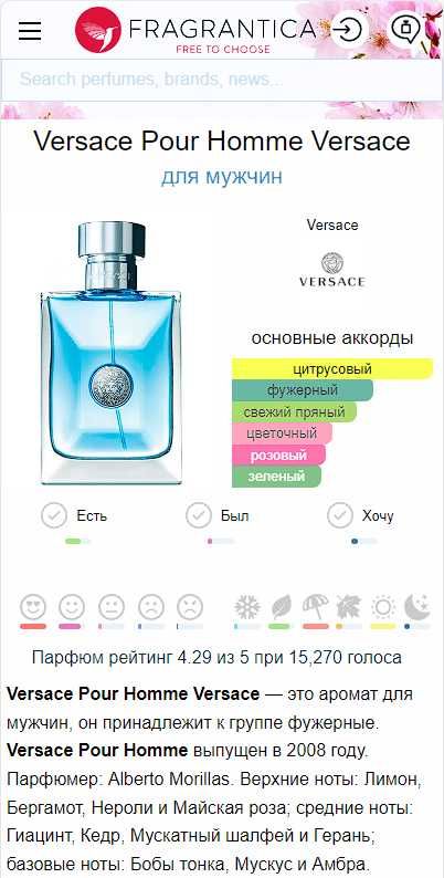 Туалетна вода Versace pour Homme EDT 100 мл