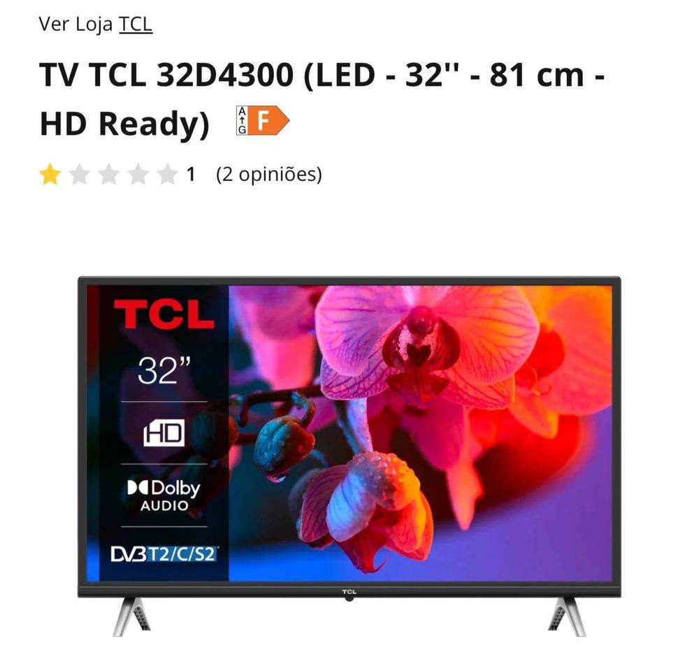 TCL LED 32 81 cm