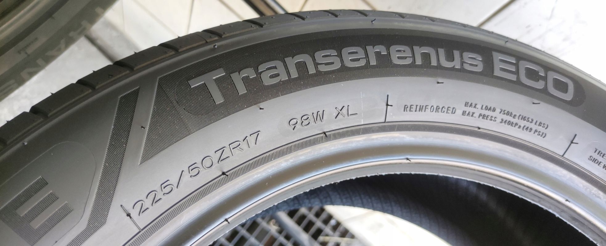 2x 225/50r17 Transmate Transerenus Eco 98w Xl C/C/71dB