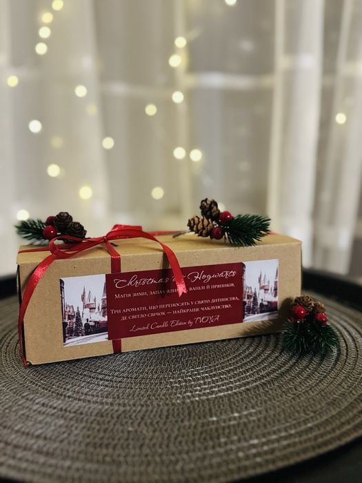 Подарунковий набір свічок “Christmas at Hogwarts” | Limited Edition