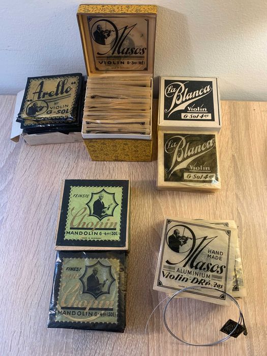 struny do skrzypiec, mandoliny, nowe oryginalne