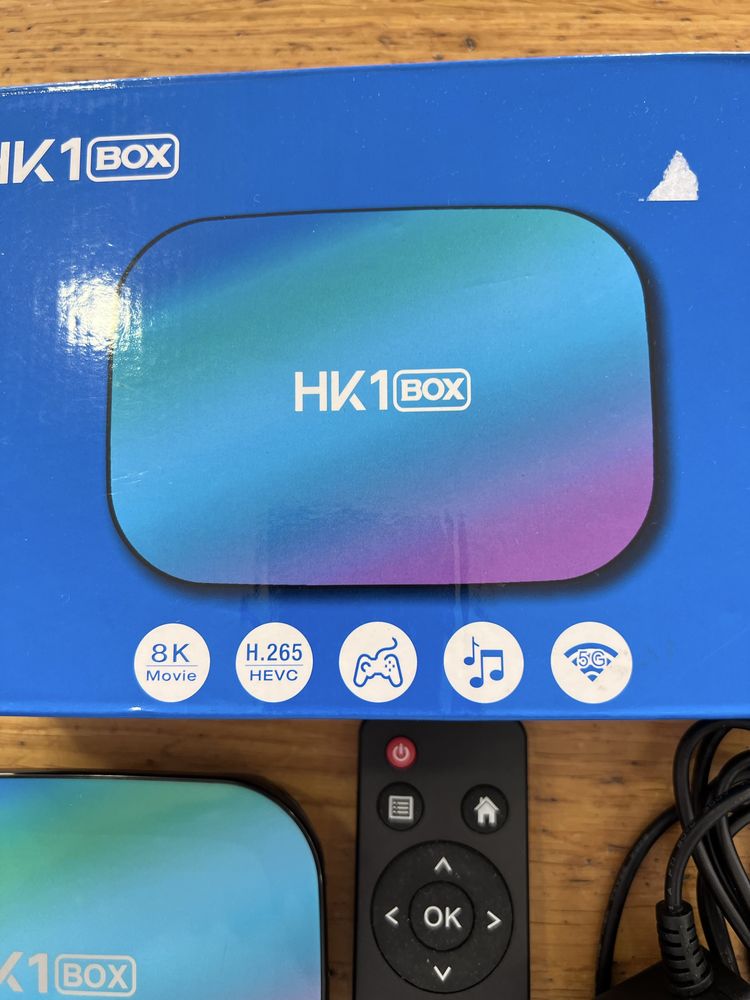 Box Android TV HK1 Box - para peças, nao liga