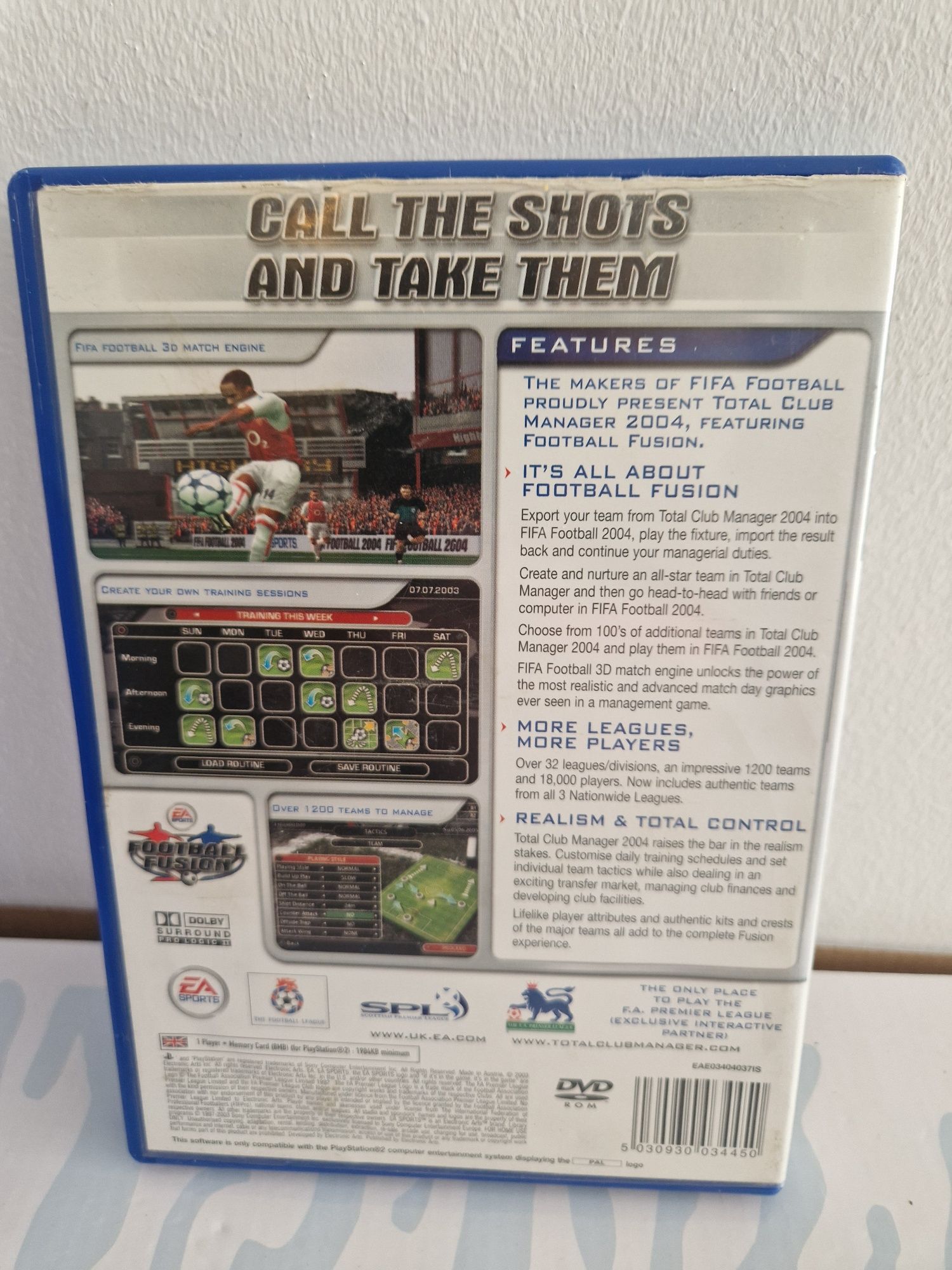 Total club manager 2004 ps2 PlayStation 2