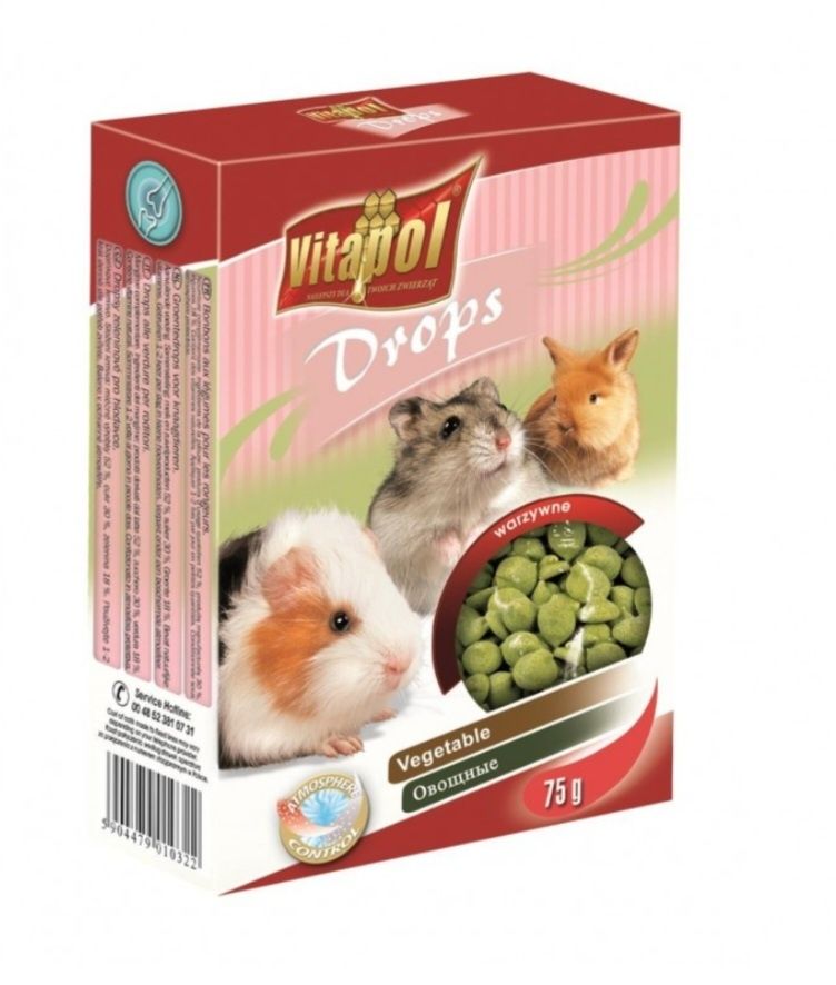 Vitapol dropsy dla gryzoni I królików  różne smaki
