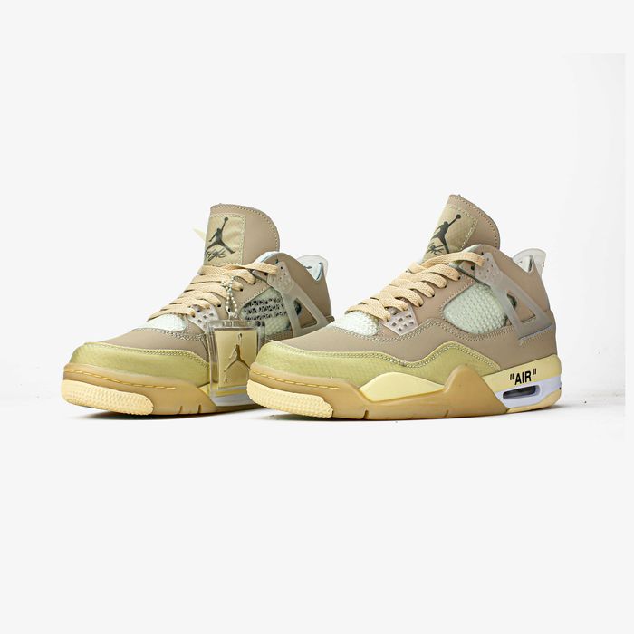Мужские кроссовки Nike Air Jordan 4 Retro "OFF-WHITE SAIL" Luxe. 41-45