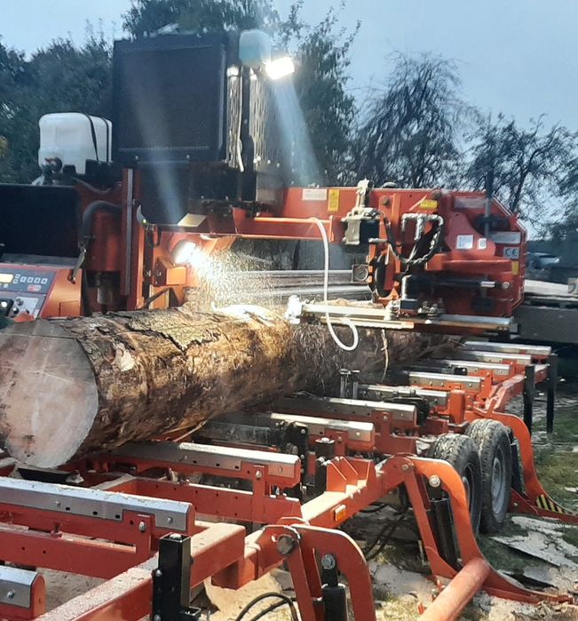 Tartak spalinowy mobilny objazdowy DOJAZD GRATIS