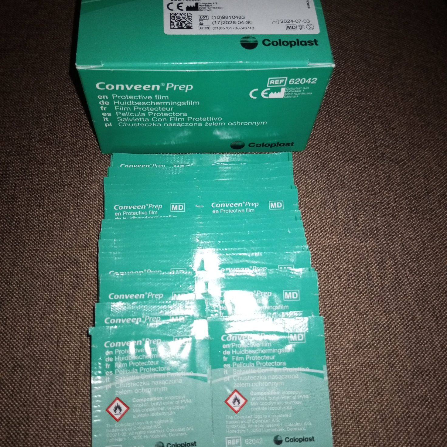 Серветки захисні Coloplast Conveen.