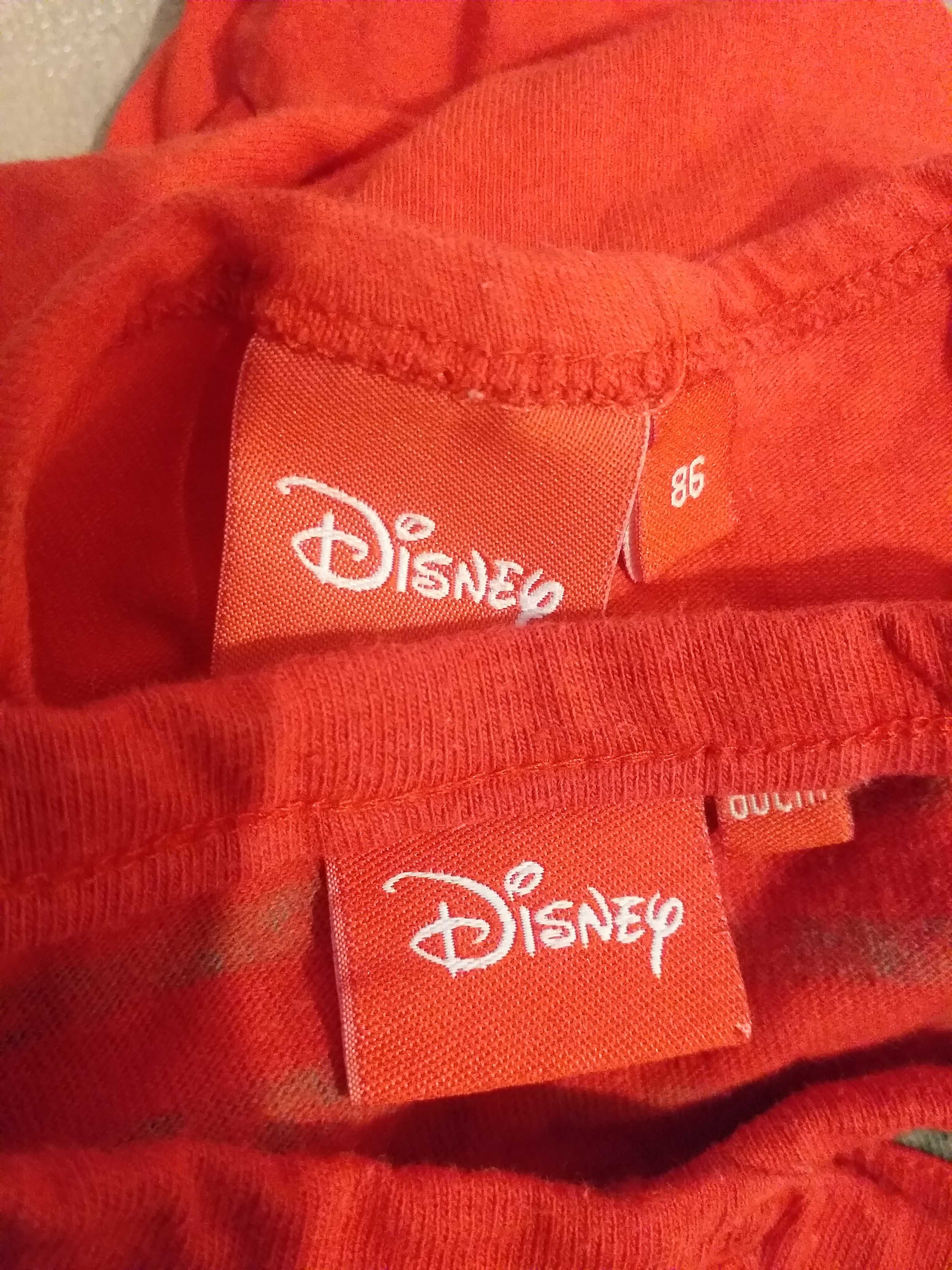 Pajacyki piżamki świąteczne DISNEY Myszka Miki Kubuś 80/86 2szt