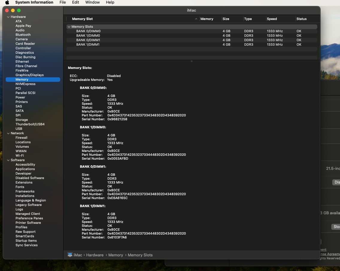 Apple iMac 21.5 cala, Intel Core i7, 16GB RAM, SSD, GPU z API Metal