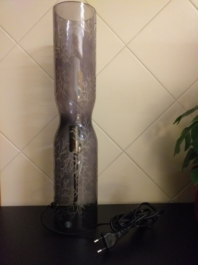 COMO NOVO Candeeiro IKEA vidro corais,feito à mão,PREÇO UNIDVEJA ZONAS