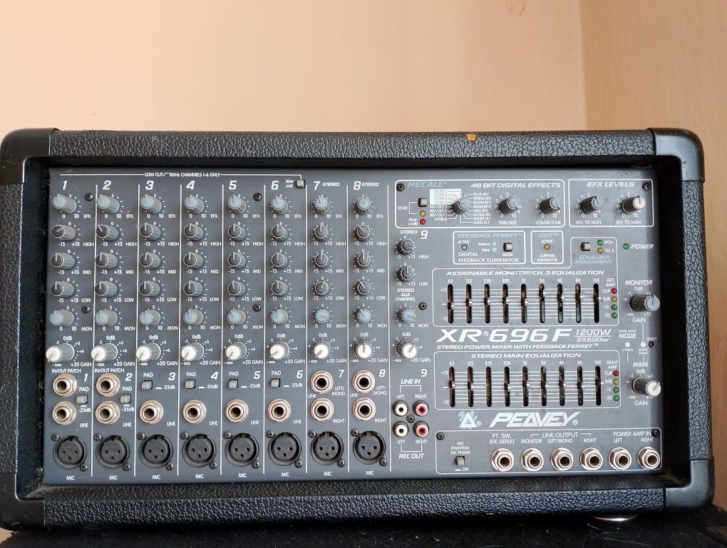 Głośniki + wzmacniacz 1200w