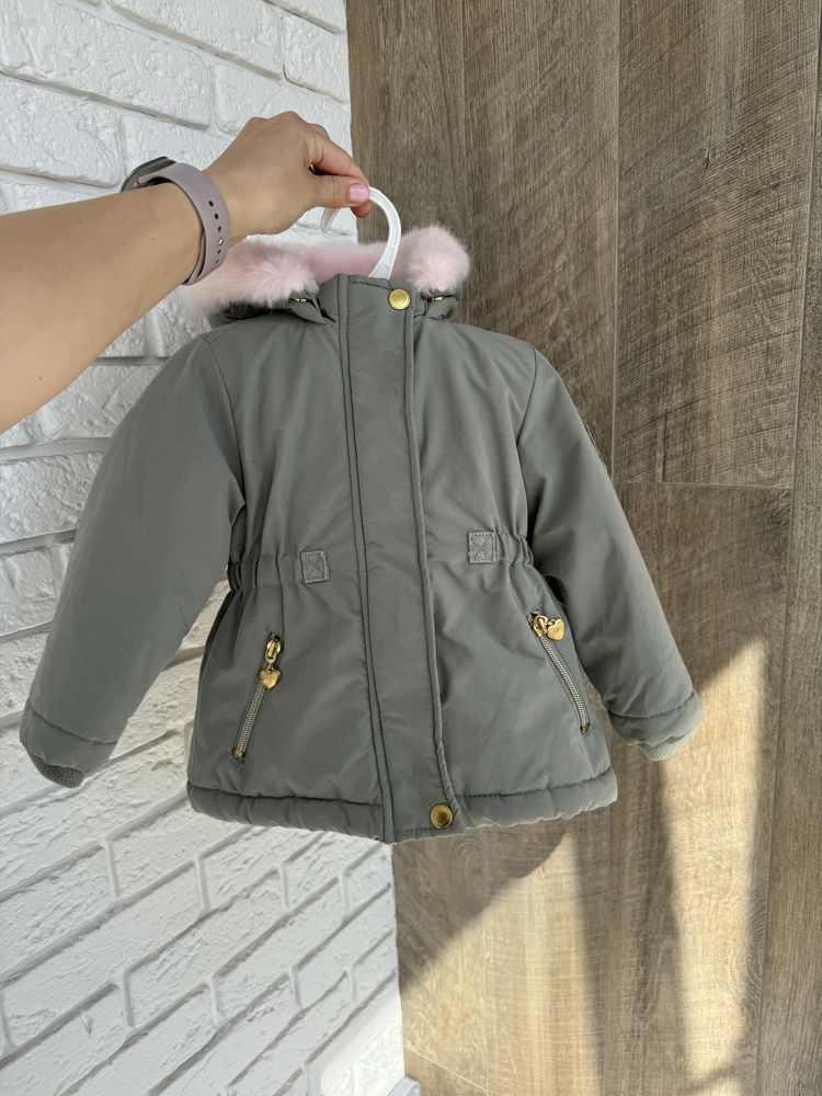 Парка на дівчинку, куртка демісезонна 74 розмір 9-12 місяців