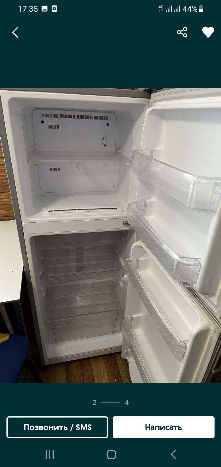 Холодильник Samsung No Frost 1.6×60,серебристый металик !