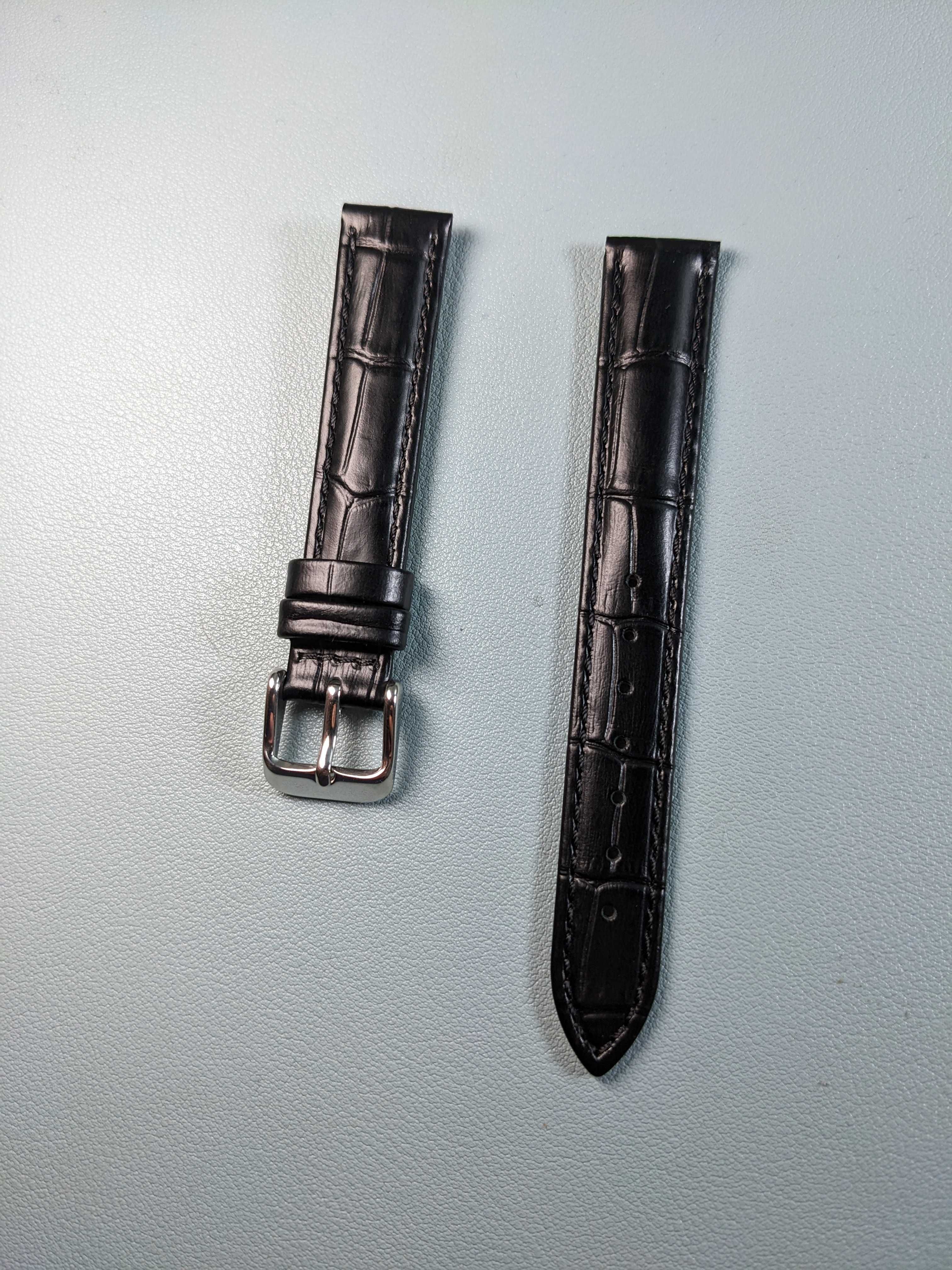 Genuine Leather - 15мм ремінець для годинника з крокодилової шкіри NEW