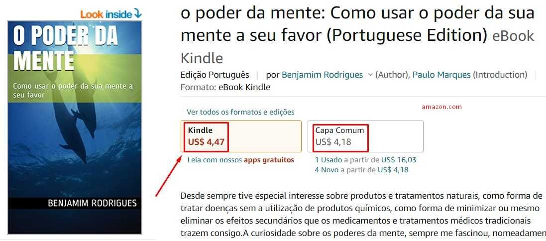 Livro: "O PODER DA MENTE- Como usar o poder da sua mente a seu favor"