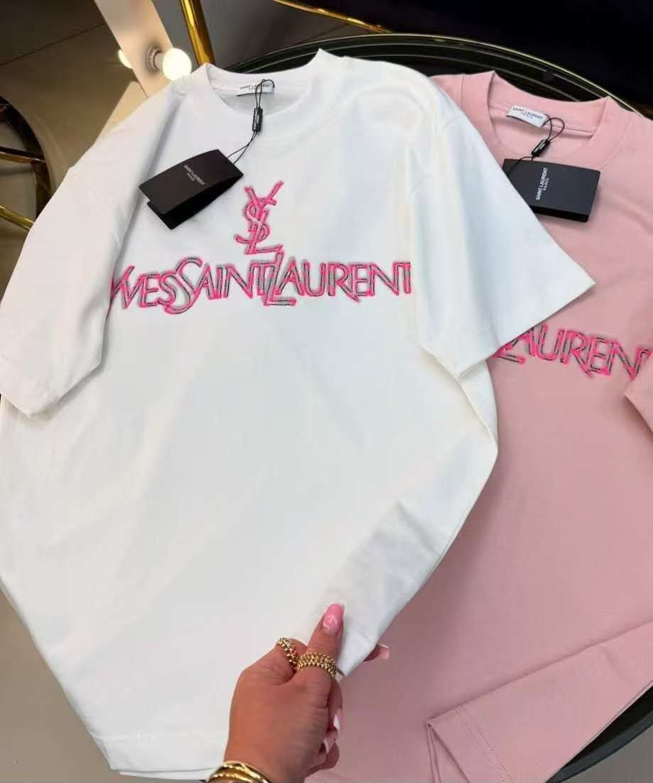 Футболка YSL, біла. Розмір S. Over.