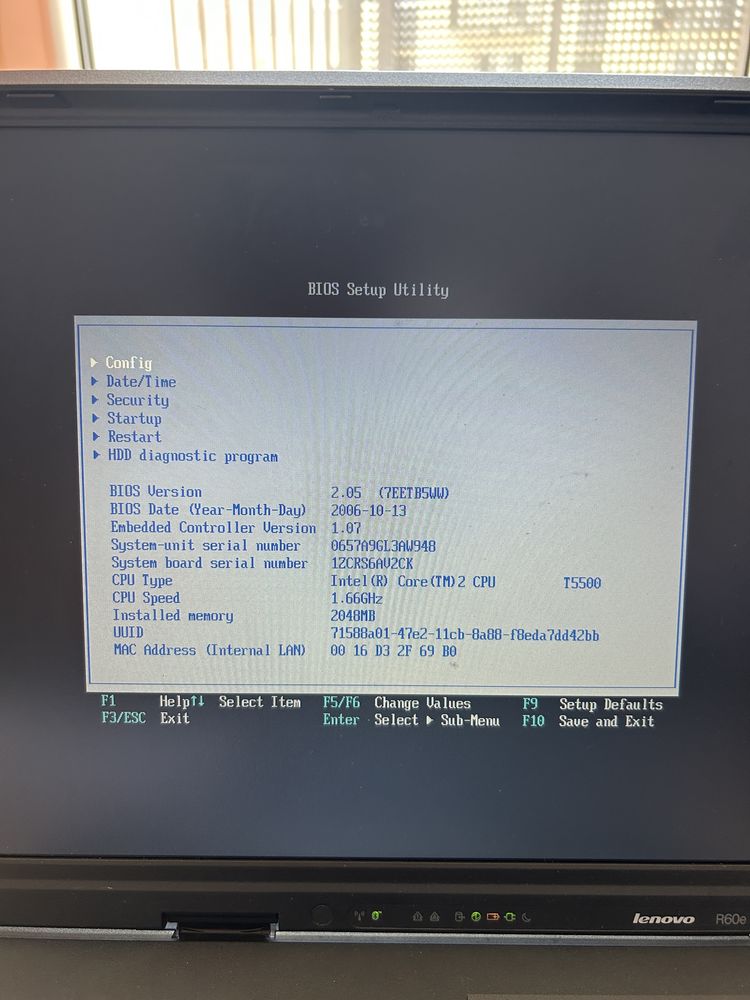 IBM Lenovo Thinkpad R60e