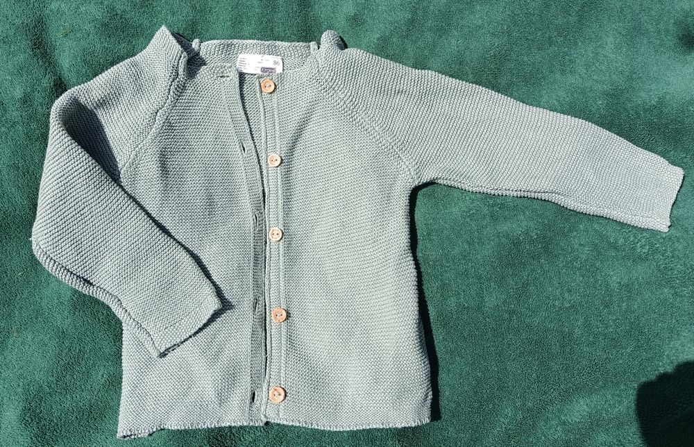 Sweterek bawełniany Ergee rozm 86 miętowy kolor