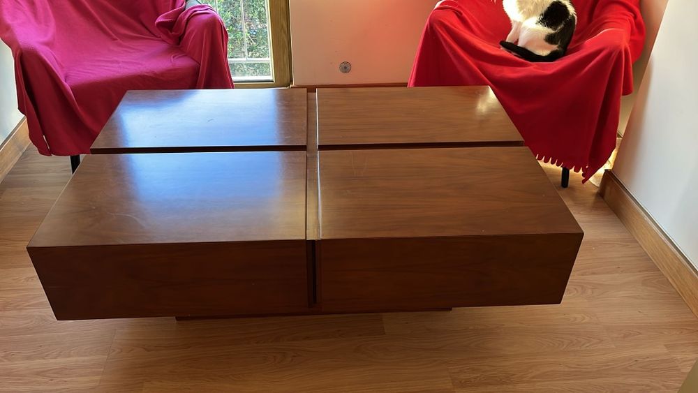 Mesa de Centro 8 & 80 - Design Moderno e Modular em Madeira