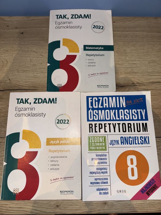 Repetytoria do 8 klasy matematyka i angielski