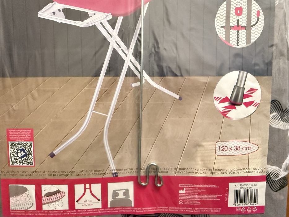 Deska do prasowania Eurogold Europa 120x38 cm – nowa, nieużywana
