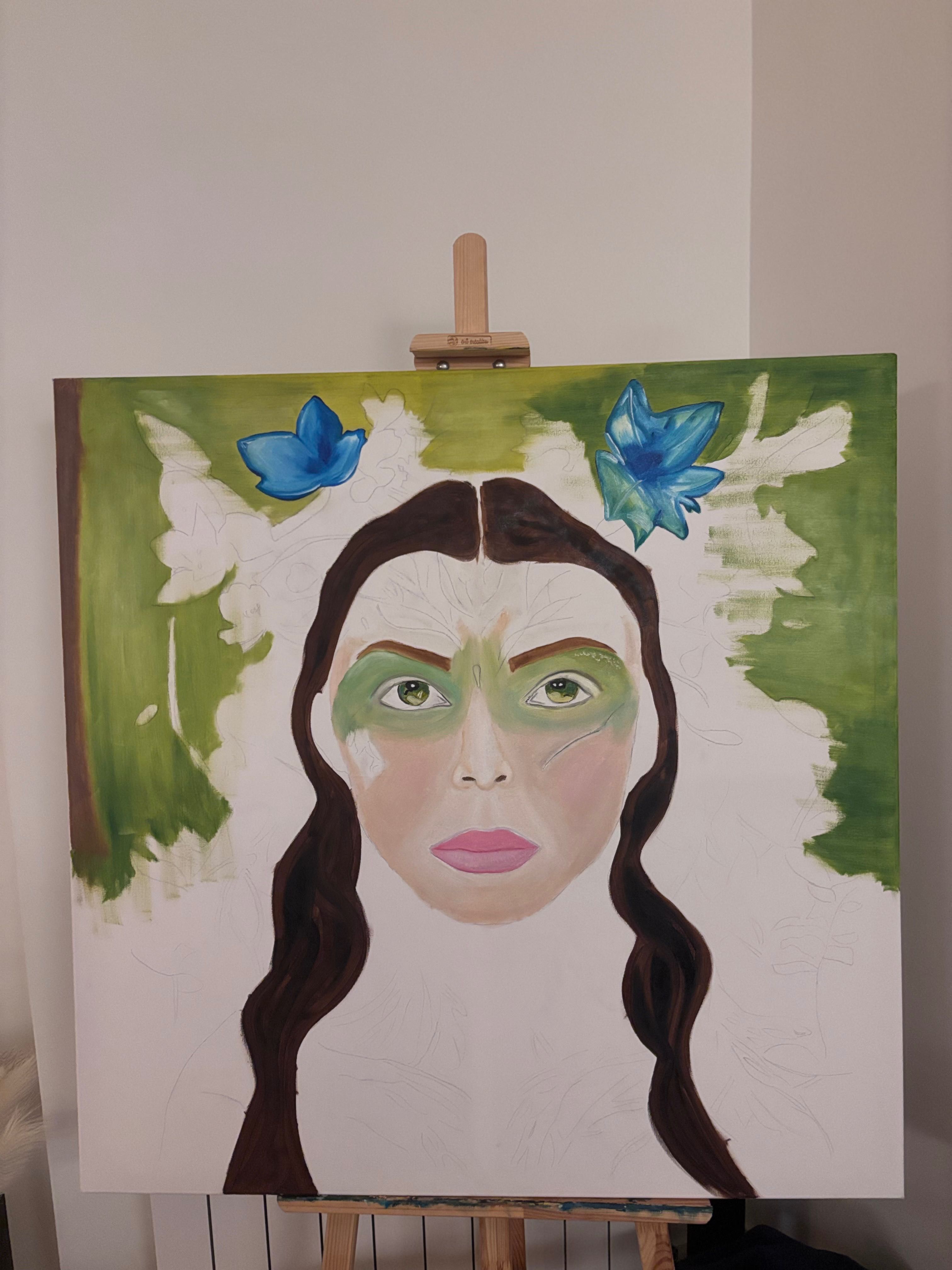 Quadro pintado à mão