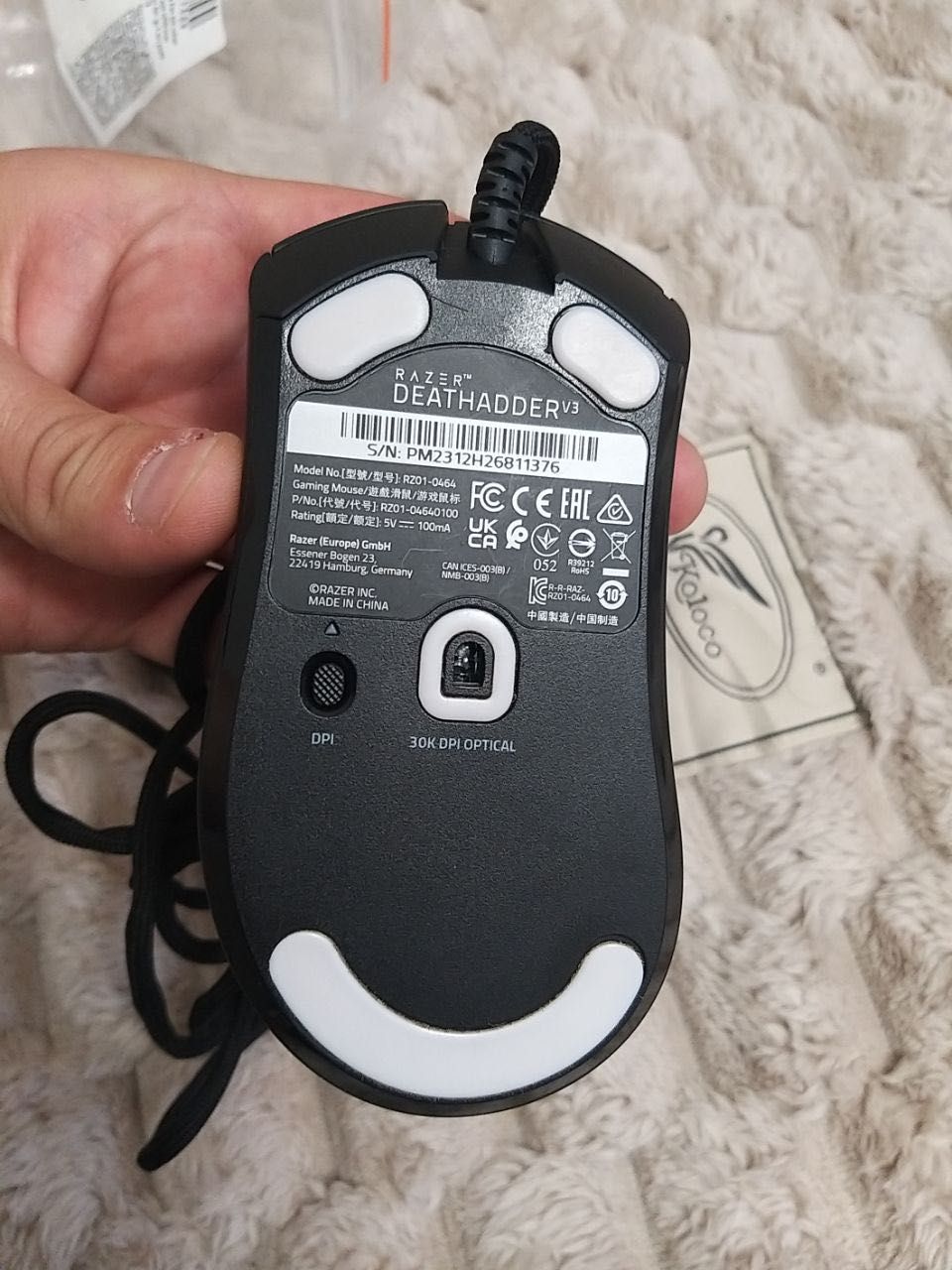 Ігрова миша Razer DeathAdder V3 Black (RZ01-0464) 1067 1069
