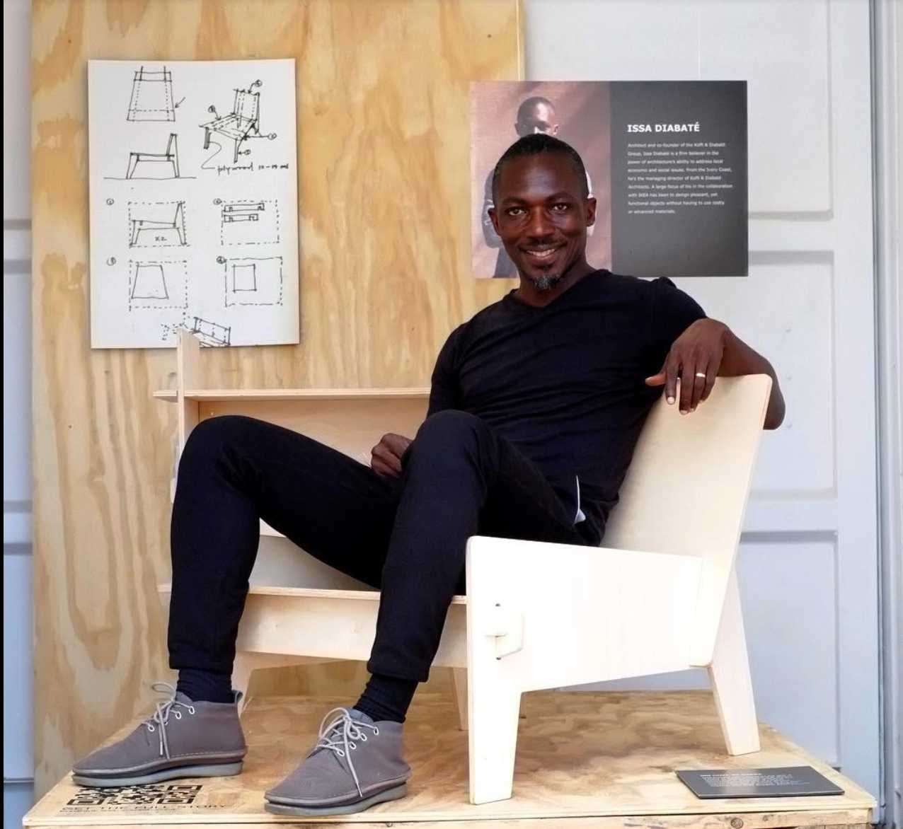 Poltrona  Överallt designer Issa Diabaté (edição especial do Ikea)