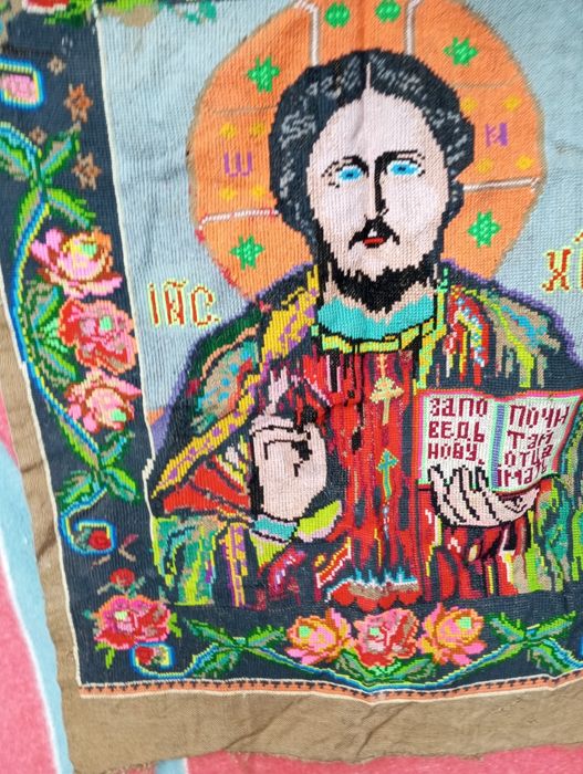 Ікона вишита ХРЕСТИКОМ старовинна