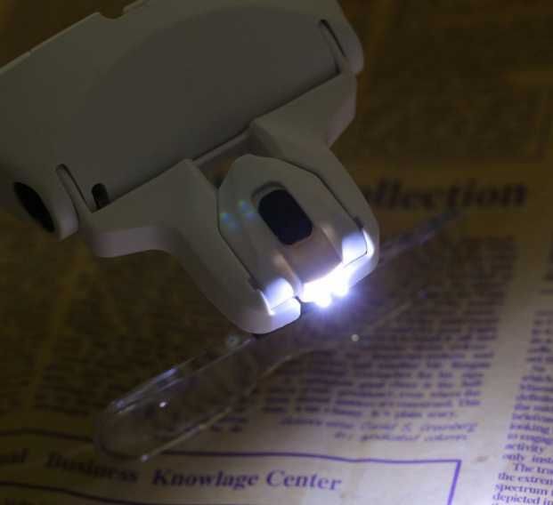 Бинокулярные очки с LED-подсветкой и сменными увеличительными линзами