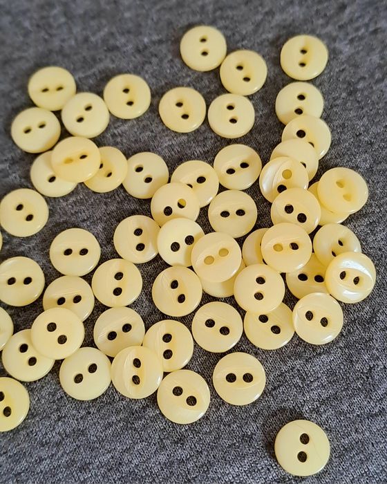 200 botões cor beje, 7mm diametro