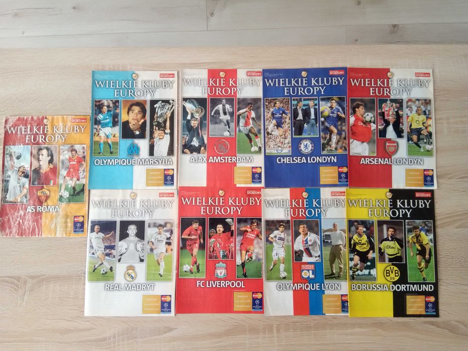 Wielkie Kluby Europy kolekcja Real Liverpool Chelsea Ajax Borussia