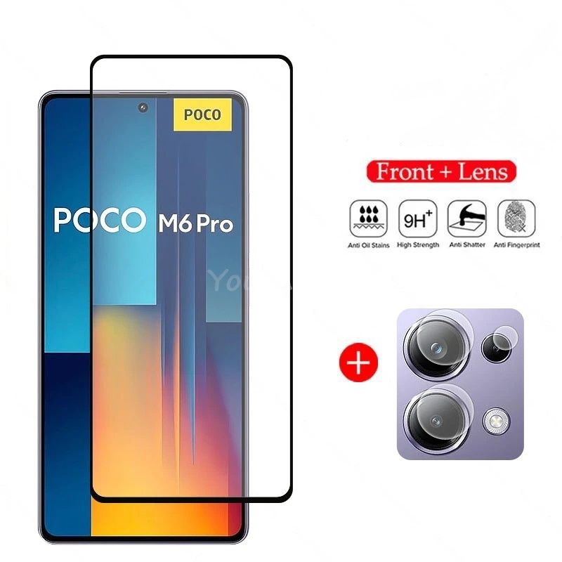 Защитное стекло экрана+камер Xiaomi Redmi Note 13 Pro 4G/Poco M6 Pro4G