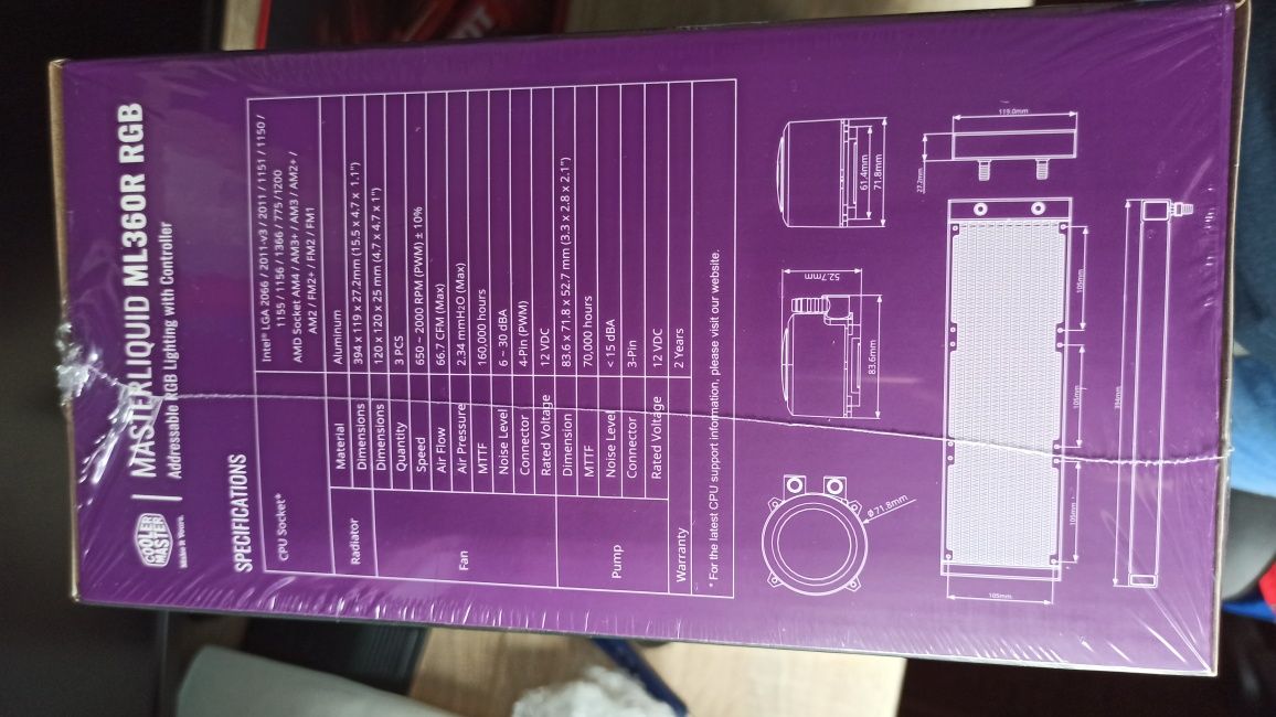 Cooler Master MasterLiquid ML360R RGB 3x120mm + kontroler