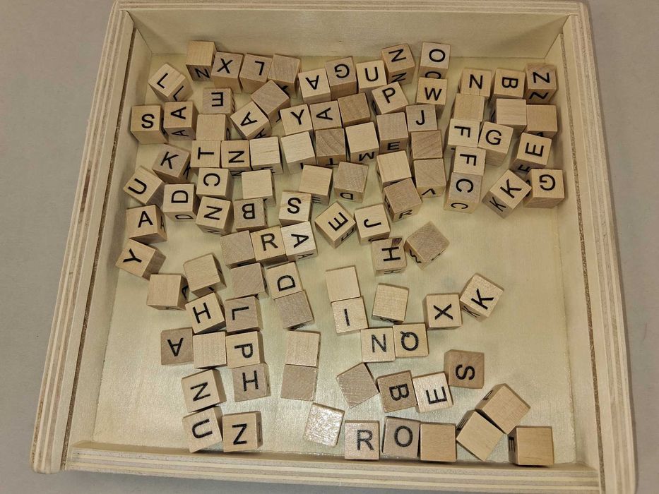 N172 Playtive Drewniana Gra Edukacyjna ABC Alfabet Klocki 101 Element.