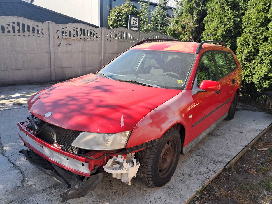 Saab 9-3 93 skrzynia silnik pali jezdzi - uszkodzony przod