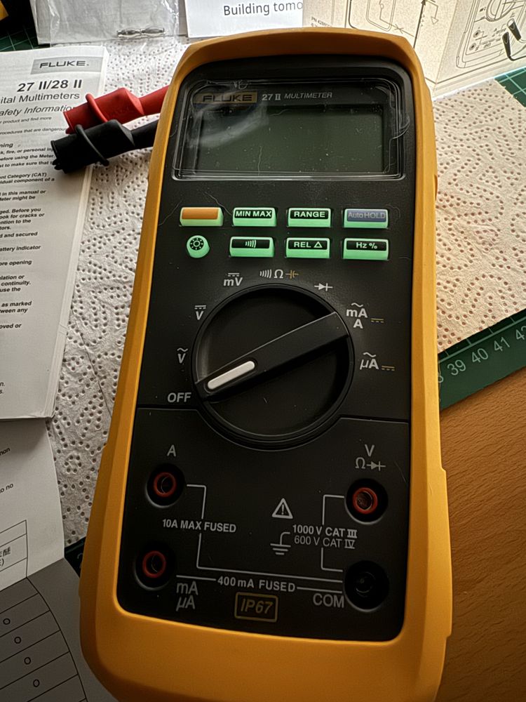Мультиметр Fluke 87 v max защита ip67 800 часов от батареек