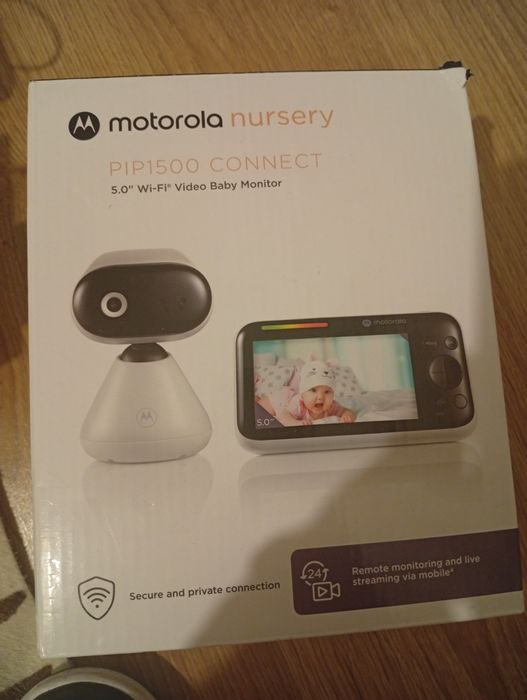 Monitor de bebé Motorola Nursery PIP1500 CONNECT – NOVO, Wi-Fi, ecrã 5