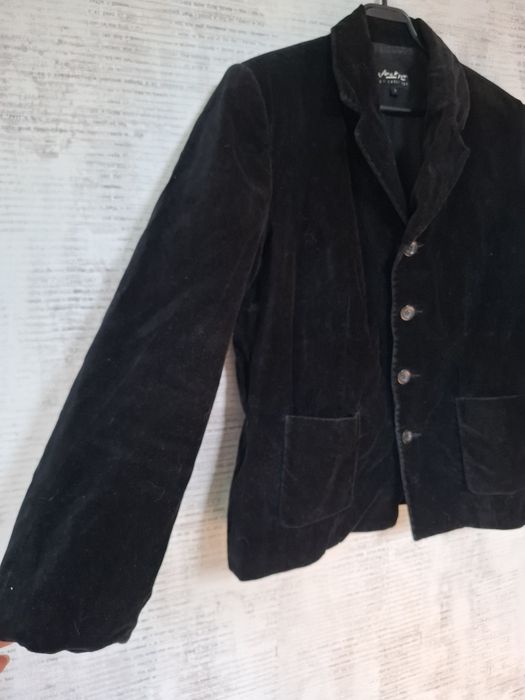 Czarny aksamitny żakiet Jackpot by Carli Gry