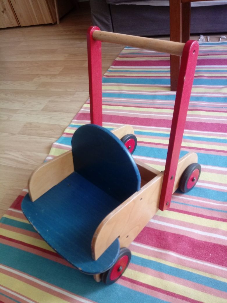 Haba spacerówka wózek dla lalek - drewno - popychacz
